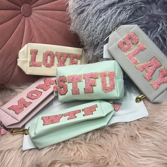 STFU Varsity Letter Makeup Bag - Picture 10 of 10
